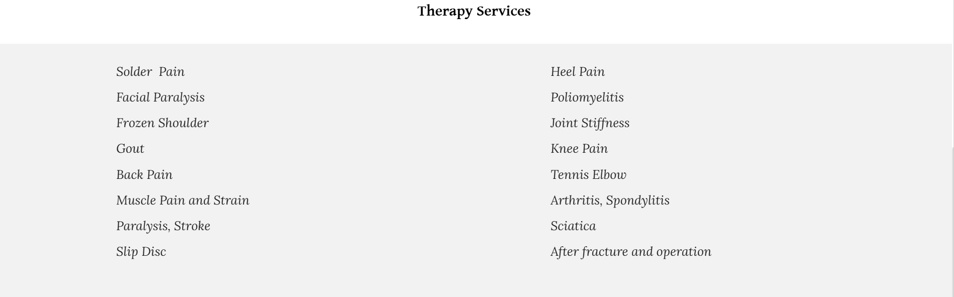Therapeutic light treatment on a patient's knee